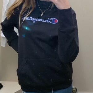 black champion hoodie